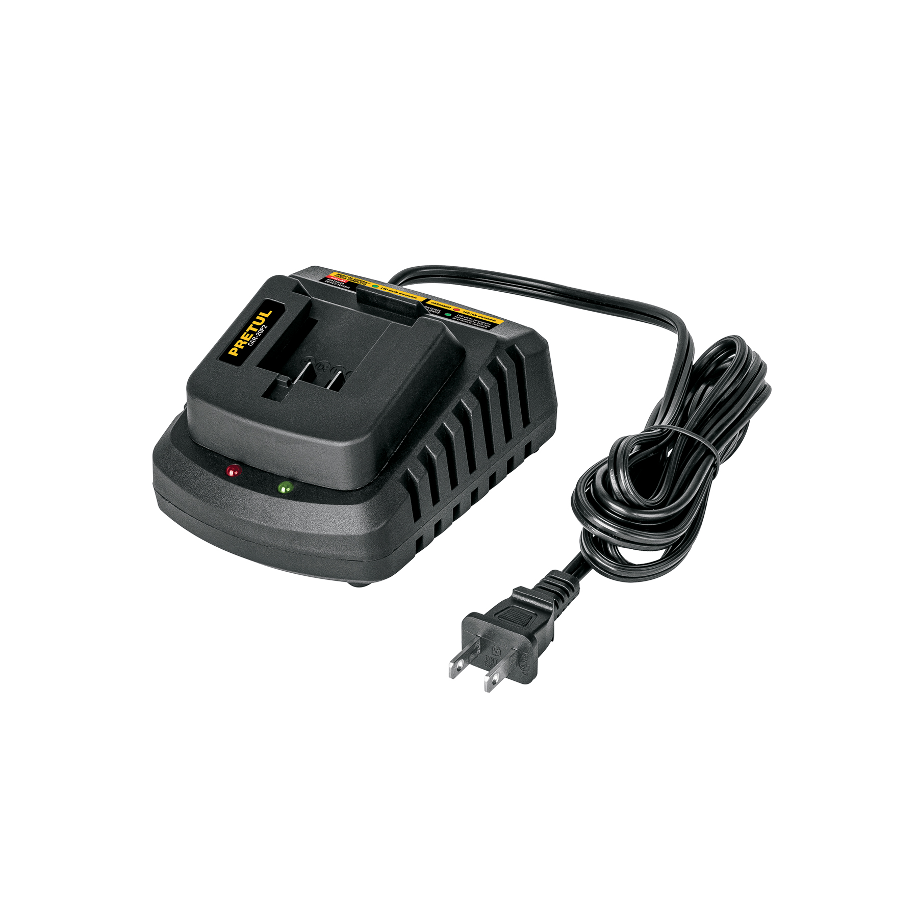 CARGADOR DE BATERÍAS DE ION LITIO 20 V, PRETUL PRETUL REFERENCIA CAR-20P2 CODIGO: 29025