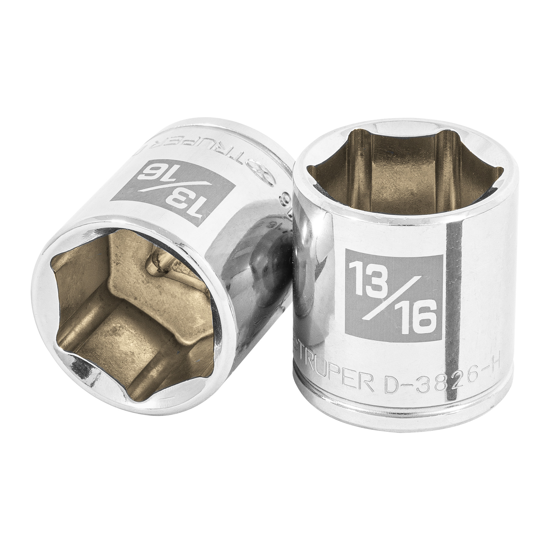 DADO CUADRO 3/8" HEXAGONAL STD TRUPER REFERENCIA D-3826-H CODIGO: 13614