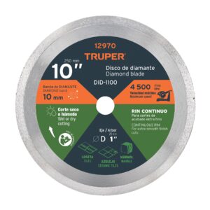 DISCO DE DIAMANTE 10″ CONTINUO TRUPER REFERENCIA DID-1100 CODIGO: 12970