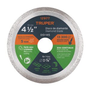 DISCO RECUBIERTO DE DIAMANTE 4 TRUPER REFERENCIA DID-145 CODIGO: 12977