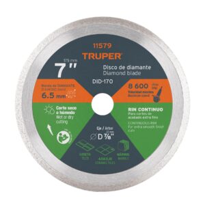 DISCO DIAMANTE 7″ CONT USO GRAL TRUPER REFERENCIA DID-170 CODIGO: 11579