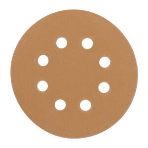 PAQUETE CON 5 DISCOS DE LIJA 5″ GRANO 150, 8 PERFORACIONES TRUPER REFERENCIA DIRO-515 CODIGO: 103313