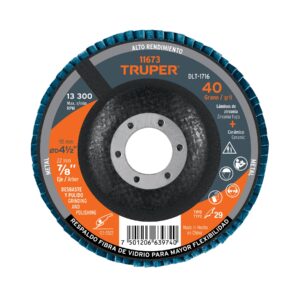 DISCO LAMINADO, D-4-1/2″, H-7/8 TRUPER REFERENCIA DLT-1716 CODIGO: 11673
