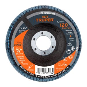 DISCO LAMINADO,D-4-1/2″,H-7/8″, TRUPER REFERENCIA DLT-1719 CODIGO: 11675