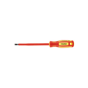 DESTORNILLADOR DIELÉCTRICO PUNTA PALA 1/4″ X 6″, TRUPER HERMEX REFERENCIA DR-1/4X6D CODIGO: 102243