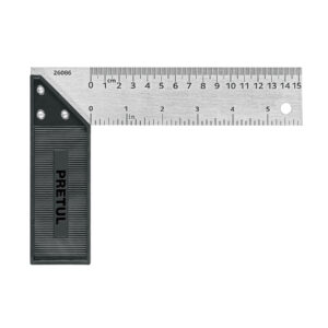 ESCUADRA 6″ PARA CARPINTERO, PRETUL PRETUL REFERENCIA EC-6P CODIGO: 26086