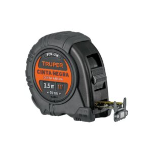 FLEXÓMETRO CONTRA IMPACTOS 3 M, CINTA NEGRA 13 MM, TRUPER TRUPER REFERENCIA FCN-3M CODIGO: 11720