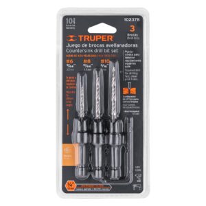 JUEGO DE 3 BROCAS AVELLANADORAS, TRUPER TRUPER REFERENCIA JBAM-3 CODIGO: 102378