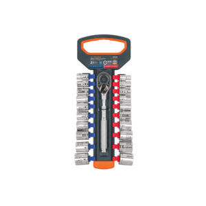 JUEGO DE COPAS MM Y STD CON RATCHET, MANDO 3/8″, TRUPER TRUPER REFERENCIA JD-3/8X21MP CODIGO: 103109