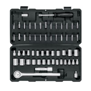JUEGO DE 60 HERRAMIENTAS 1/4″ Y 3/8″ PARA MECÁNICO, PRETUL PRETUL REFERENCIA JUDA-60P CODIGO: 26090