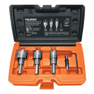 JUEGO DE 3 SIERRA COPAS DE CARBURO DE TUNGSTENO, TRUPER TRUPER REFERENCIA KIT-BSC-3 CODIGO: 103218