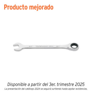 LLAVE COMBINADA 8MM C/MATRACA TRUPER EXPERT REFERENCIA LL-2008MX CODIGO: 15742
