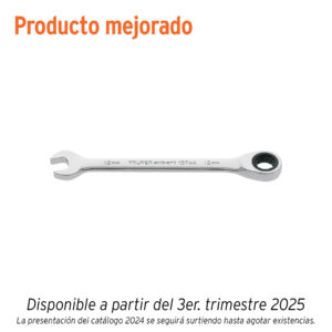 LLAVE COMBINADA 12MM C/MATRACA TRUPER EXPERT REFERENCIA LL-2012MX CODIGO: 15744