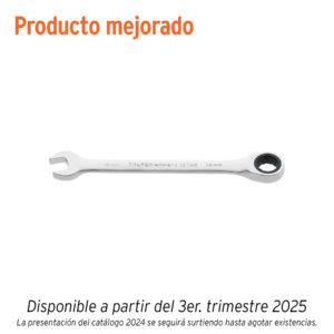 LLAVE COMBINADA 14MM C/MATRACA TRUPER EXPERT REFERENCIA LL-2014MX CODIGO: 15746