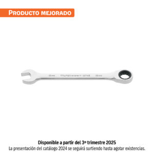 LLAVE COMBINADA 18MM C/MATRACA TRUPER EXPERT REFERENCIA LL-2018MX CODIGO: 15748