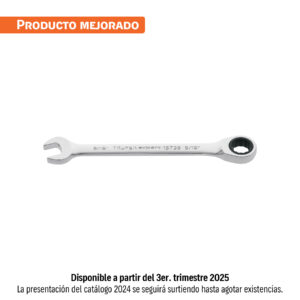 LLAVE COMB. STD.9/16″ C/MATRACA TRUPER EXPERT REFERENCIA LL-2018X CODIGO: 15739