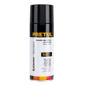 PINTURA AEROSOL NEGRO BRILLANTE, PRETUL REFERENCIA PA-NB-P CODIGO: 27170