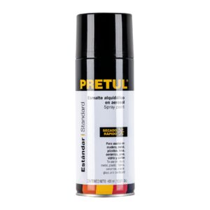 PINTURA  EN AEROSOL, NEGRO SATÍN PRETUL REFERENCIA PA-NS-P CODIGO: 27183