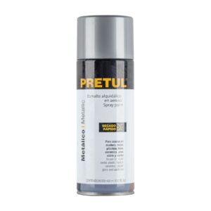 PINTURA AEROSOL METÁLICA PLATA, PRETUL REFERENCIA PAM-PL-P CODIGO: 27174