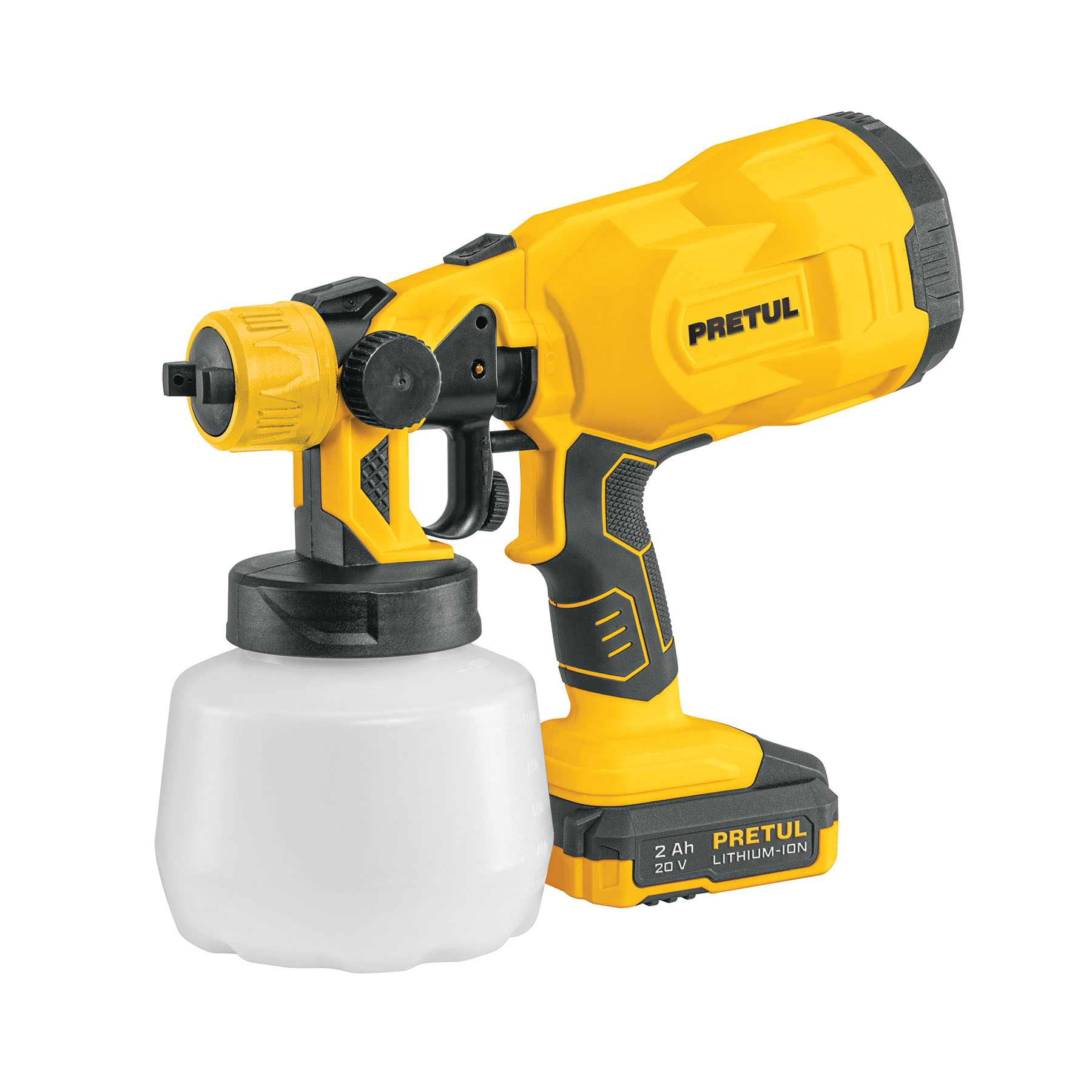 PISTOLA PARA PINTAR, 20V, 1 BATERÍA 2AH, PRETUL PRETUL REFERENCIA PIPI-20P CODIGO: 29010